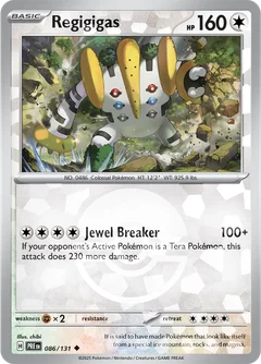 Regigigas Poke ball Holo 86